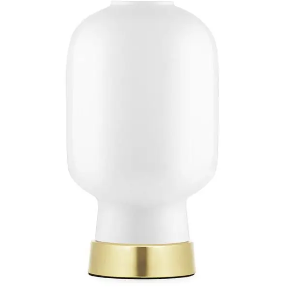 Amp Bordslampa, Vit / Mässing Expressleverans