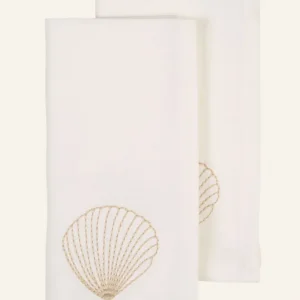 2-pack tygservetter vit - 45x45 cm Populär