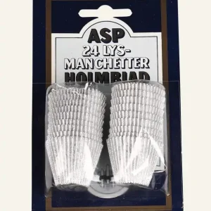 Manschetter silver - 24 stk Populär