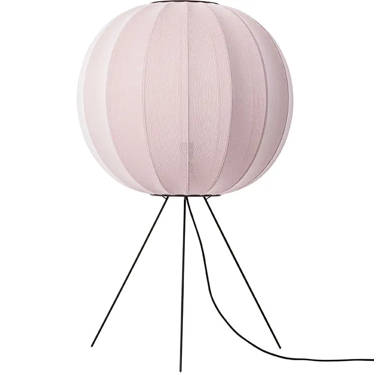 Knit-Wit Golvlampa Medium Rund 60 cm, Svart Endast idag