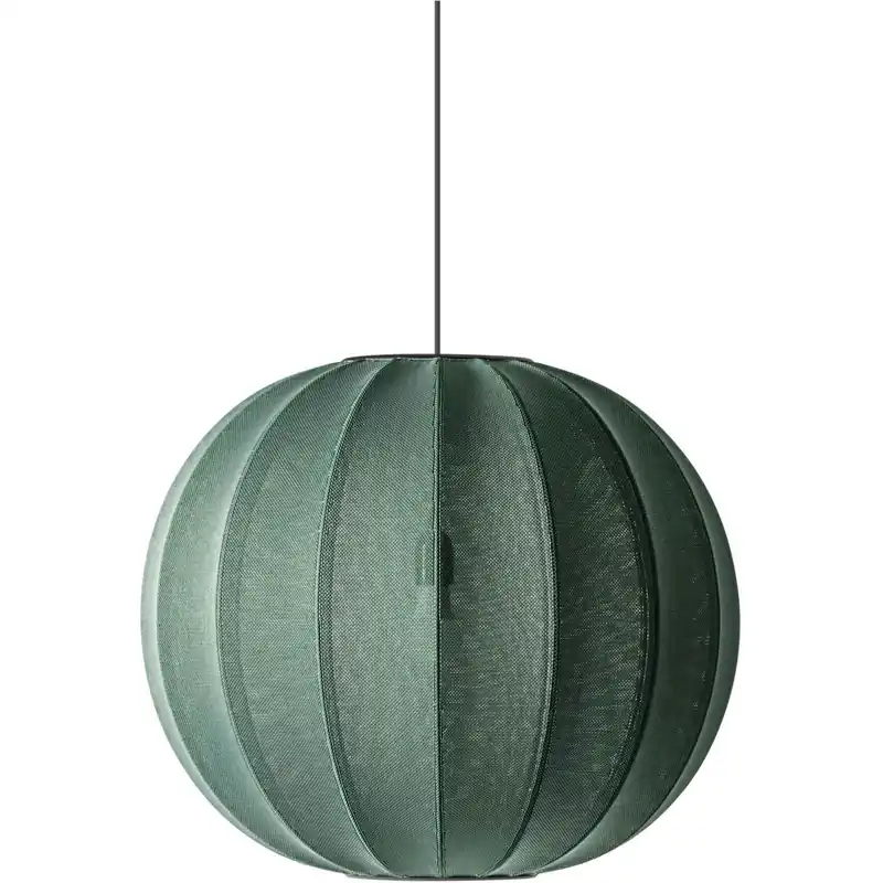 Snabb leverans Knit-Wit Pendel Rund 60 cm, Tweed Green