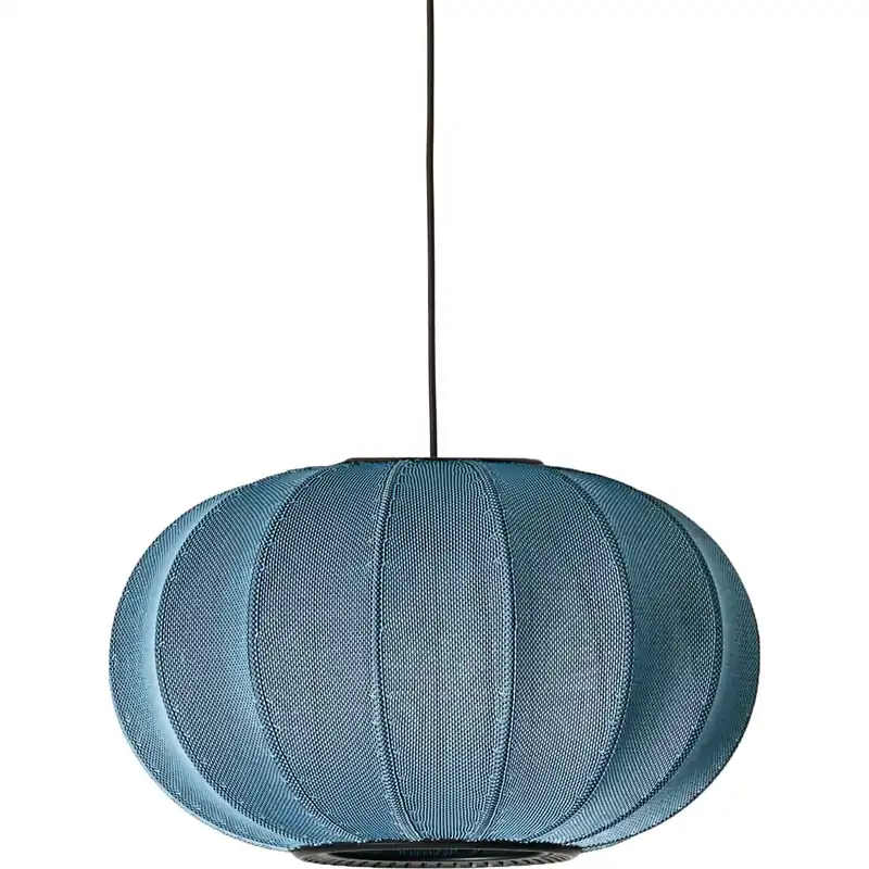 Snabb leverans Knit-Wit Pendel Oval 57 cm, Blue Stone