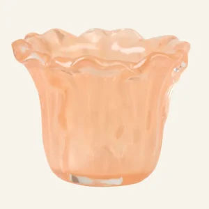 Beställ idag Värmeljushållare orange - 10x10x7,6 cm