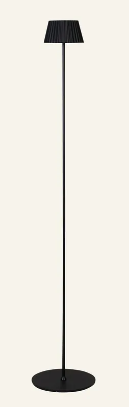 Batteridriven golvlampa svart - 122 cm ø13,5 Rabatter