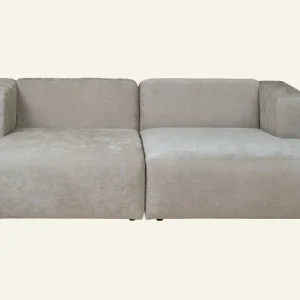 Snabb leverans Modulsoffa 2 delar schäslong grå - 228x154x73 cm