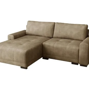 Denegal 2-sits Hörnbäddsoffa Brown - Möbler Utförsäljning