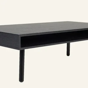 Soffbord svart - 70x130x48 cm Fynd