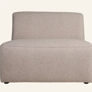 Sista chansen Modul 1,5-sits utan armstöd beige - 90x93x73 cm