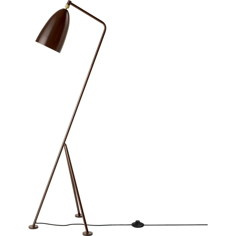 Säker betalning Gräshoppa Golvlampa, Valnöt
