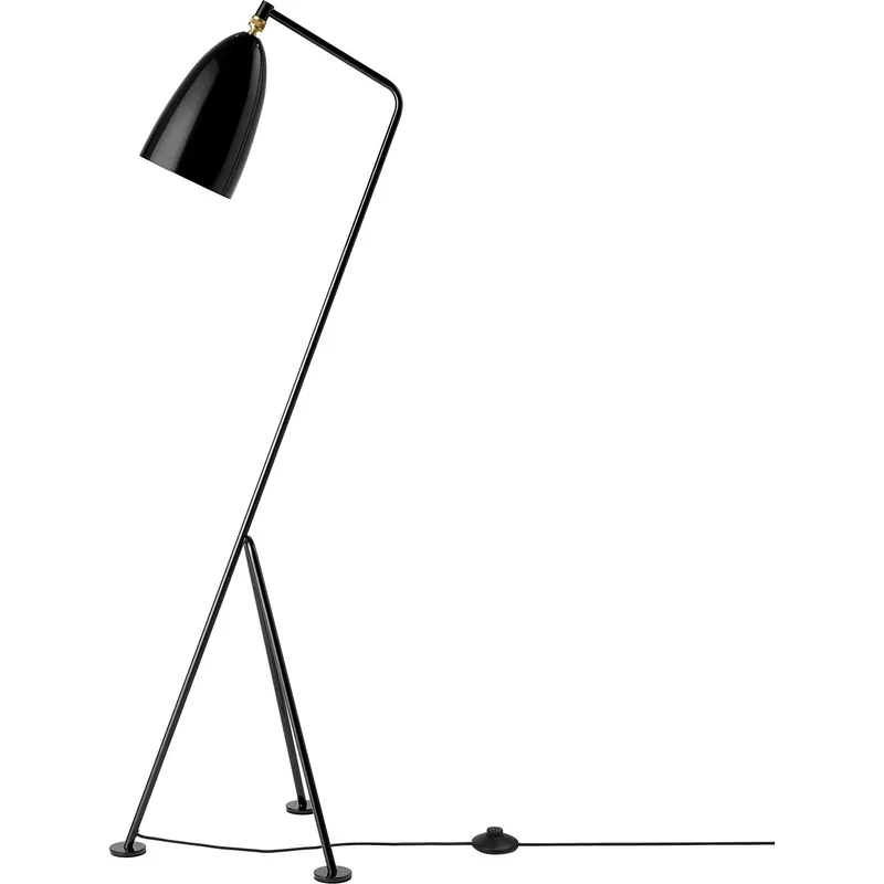 Gräshoppa Golvlampa, Glossy Black Handla nu