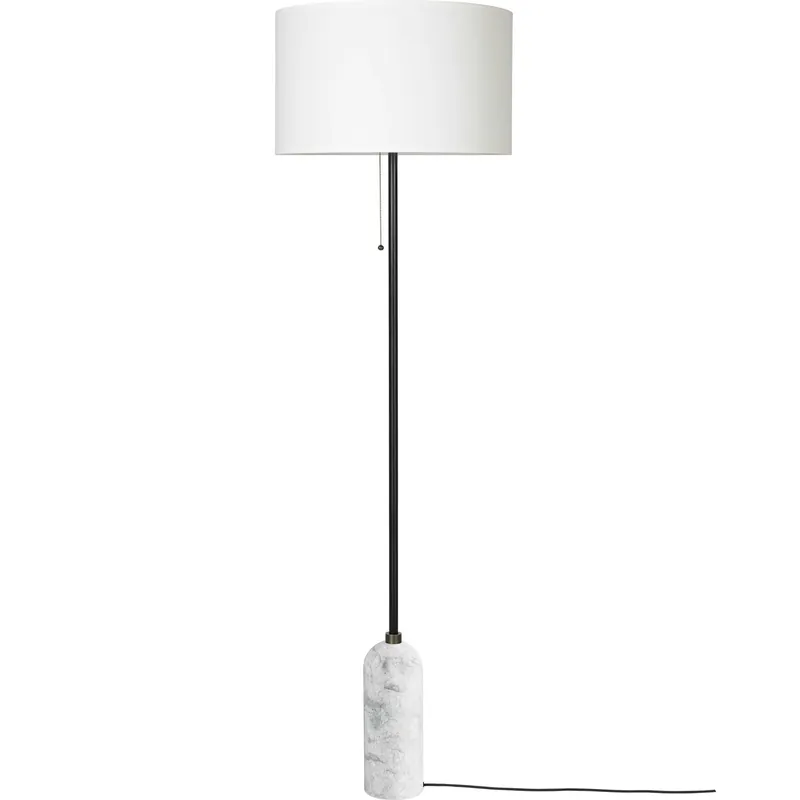 Billigare Gravity Golvlampa, Vit Marmor / Vit