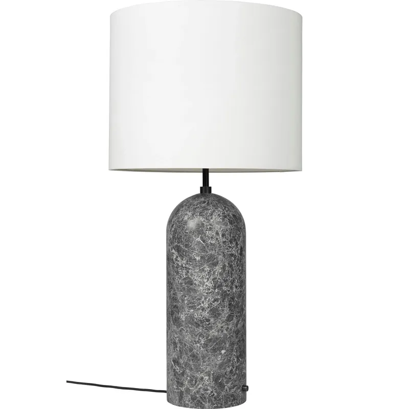 Fynd Gravity XL Golvlampa Låg, Grå Marmor / Vit