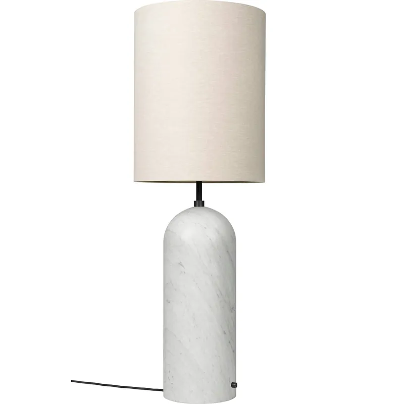 Endast denna vecka Gravity XL Golvlampa Hög, Vit Marmor / Canvas