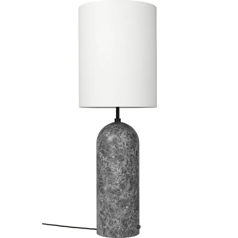 Sänkt pris Gravity XL Golvlampa Hög, Grå Marmor / Vit