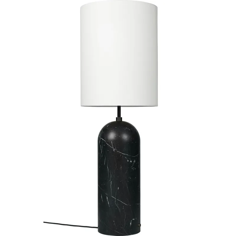 Gravity XL Golvlampa Hög, Svart Marmor / Vit Bästa pris