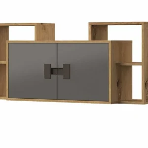 I lager Castlebay Highboard Grey High Gloss - Förvaring