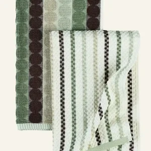 Kökshanddukar 2 pk grön - 45x70 cm Bästa pris