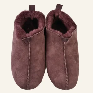 Outlet Fårskinnstofflor burgundy - 39