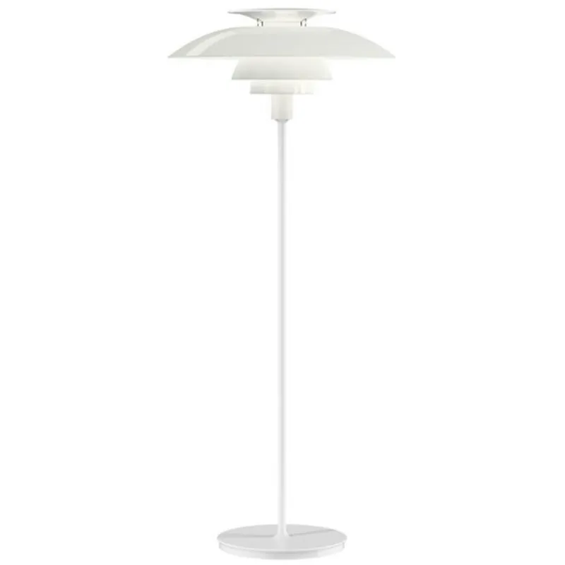 Snabb frakt PH 80 Golvlampa Med Dimmer, Vit Opal Akryl / Vit