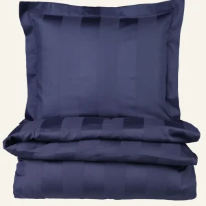 Påslakanset i satin blå - 150x210 cm Kundfavorit