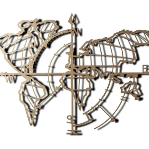 Begränsat erbjudande Decorative Metal Wall Accessory 65x95 - Inredning & dekor