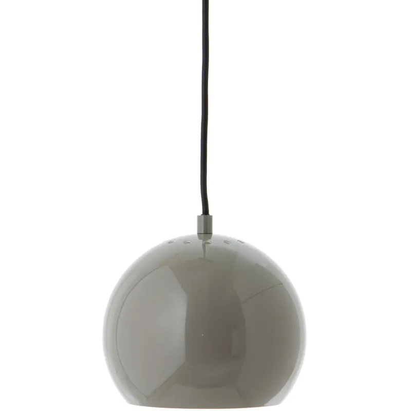 Ball Pendel 18 cm, Glossy Varmgrå Beställ idag