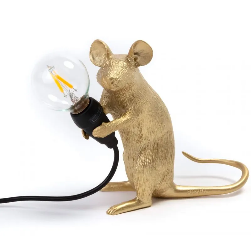 Mouse Lamp Mac Bordslampa, Guld Endast denna vecka