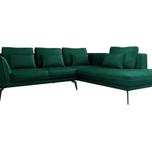 Premium Graystone 4-sits Hörnbäddsoffa Dark green - Möbler