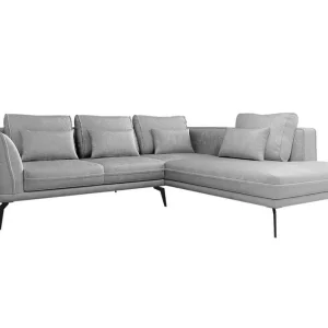 I lager Graystone 4-sits Hörnbäddsoffa Light grey/Dark grey - Möbler
