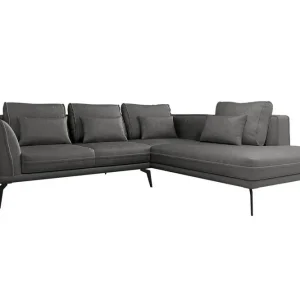Beställ nu Graystone 4-sits Hörnbäddsoffa Dark grey - Möbler
