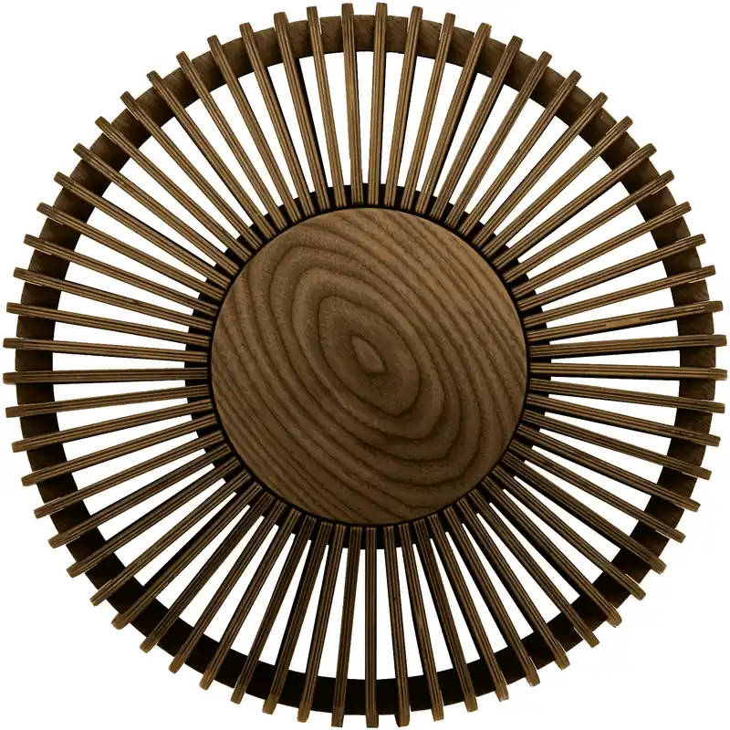 Outlet Clava Up Wood Vägglampa Mörk Ek, Medium