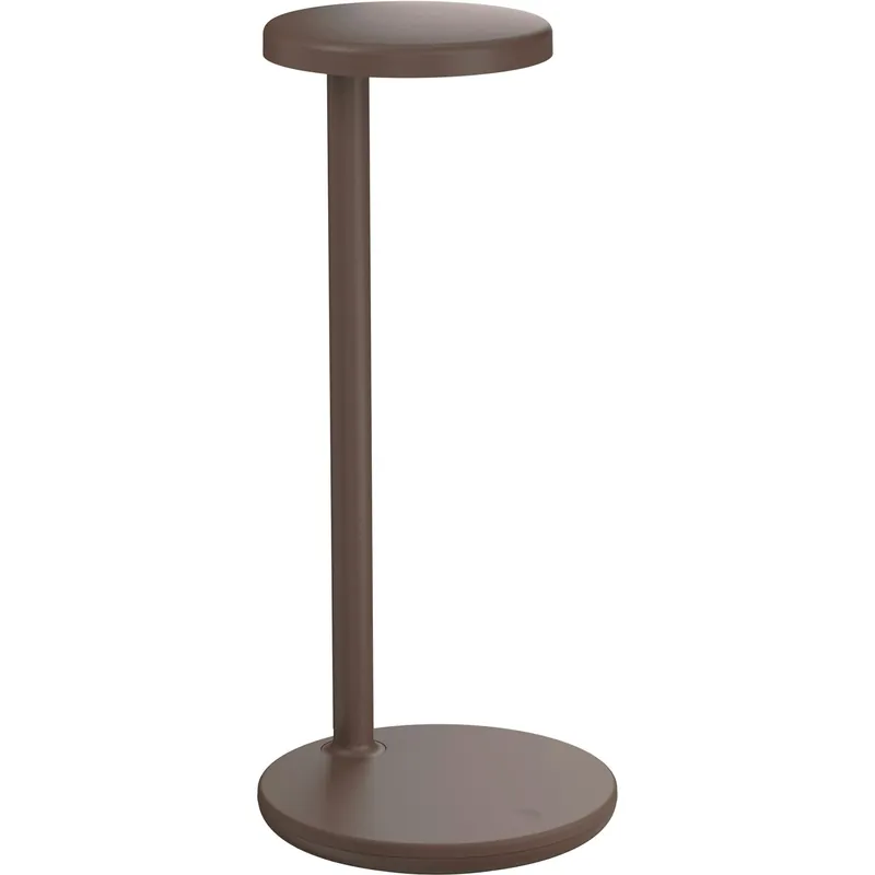 Oblique Qi Bordslampa, Brun Expressleverans