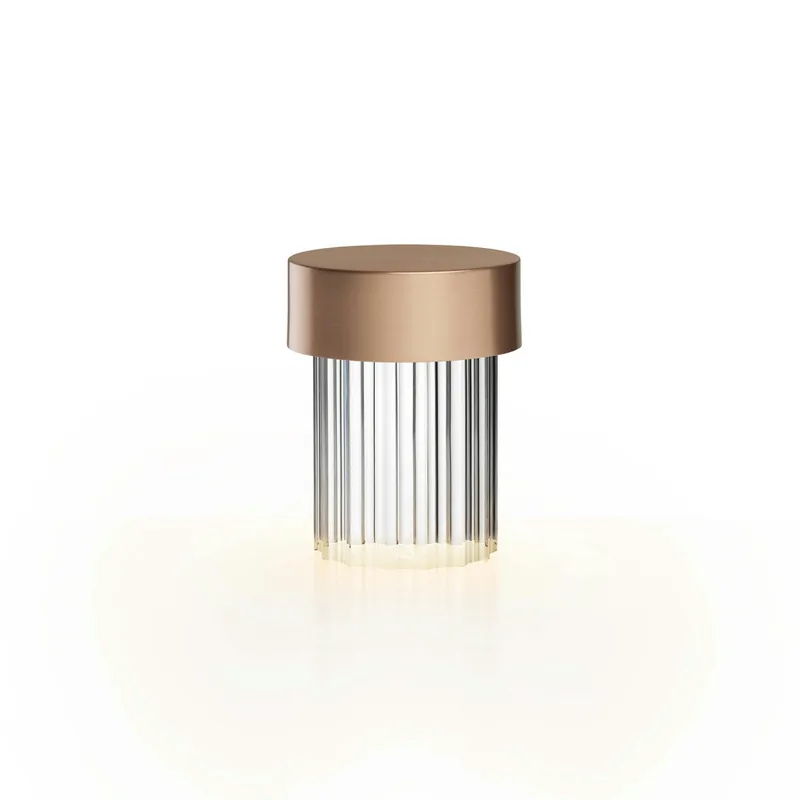 Expressleverans Last Order Fluted Bordslampa, Koppar