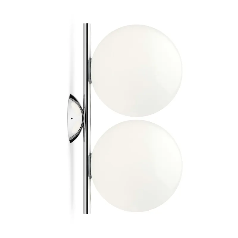 Snabb leverans IC Lights C/W1 Double Vägglampa, Krom