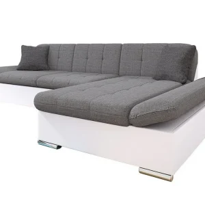 Kintore 3-sits Hörnsoffa Light Grey/White - Möbler Trygg betalning