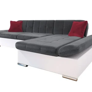 Kintore 3-sits Hörnsoffa Dark Grey/White - Möbler Begränsat antal