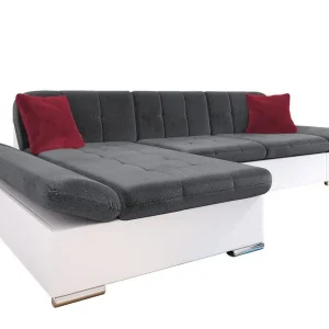 Kintore 3-sits Hörnsoffa White/Grey - Möbler Outlet