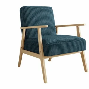 Knocklong Fåtölj Dark blue/Tree - Möbler Begränsad tid