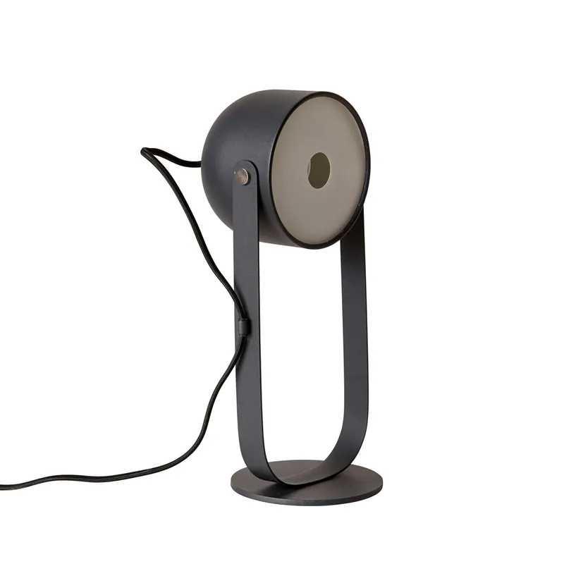 Svejk 13 Bordslampa, Svart/Nickel I lager
