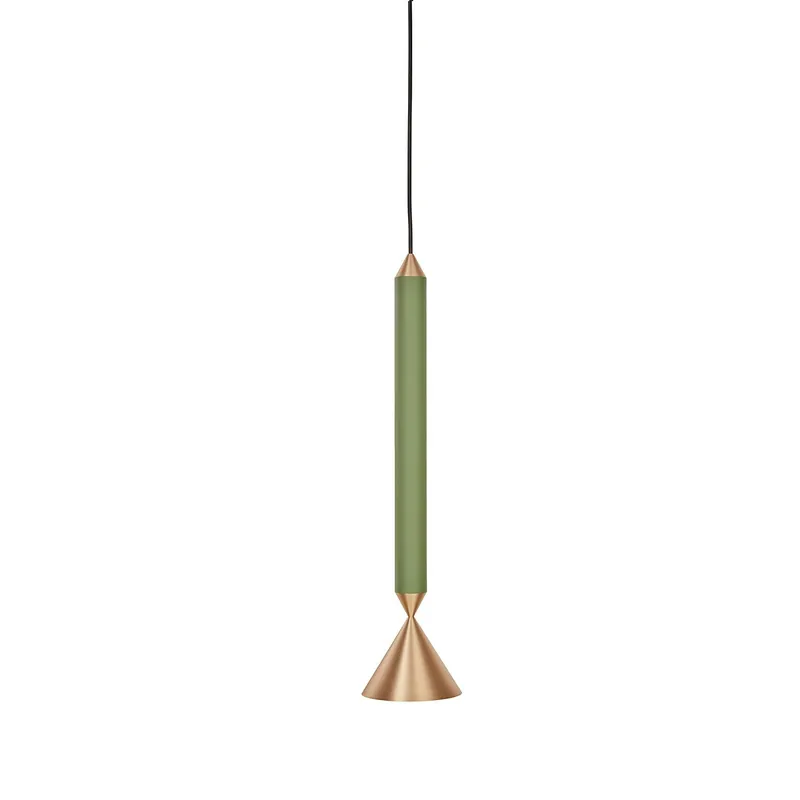 Kundfavorit Apollo 39 Pendel, Forest / Borstad Mässing
