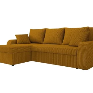 Kampanj Kintore 3-sits Hörnbäddsoffa Dark yellow - Möbler