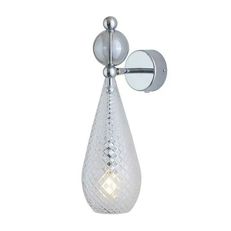 Smykke Vägglampa, Crystal Check / Smokey Grey Ball / Shiny Silver Begränsad tid
