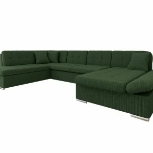 Zumar 4-sits Hörnbäddsoffa Dark green - Möbler Fynd