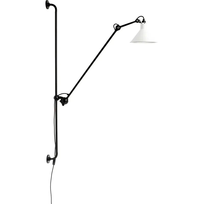 Lampe Gras N°214 Vägglampa, Svart / Vit Begränsat antal