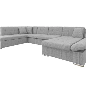 Billig Zumar 4-sits Hörnbäddsoffa Ljusgrå - Möbler