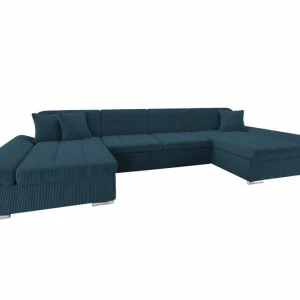 Handla nu Kintore 4-sits Hörnbäddsoffa Dark blue - Möbler