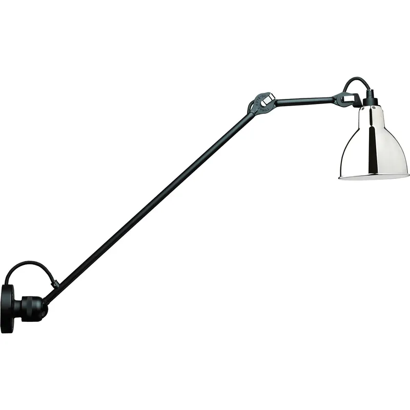 Erbjudandepris La Lampe Gras N°304 Vägglampa L60, Svart / Krom