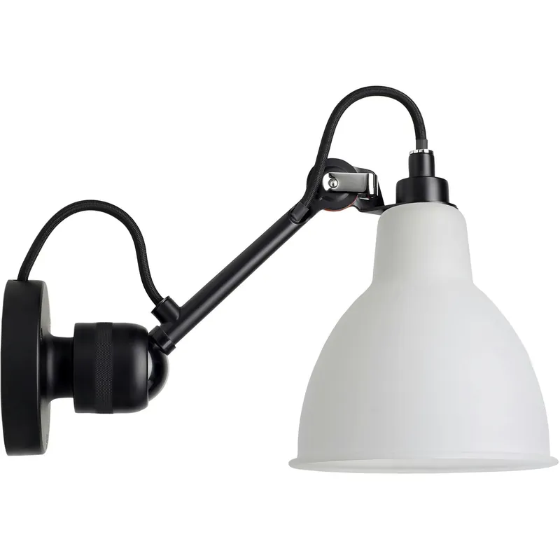 La Lampe Gras N°304 Vägglampa Med Strömbrytare, Svart / Frostat Glas Köp online
