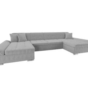 Handla nu Kintore 4-sits Hörnbäddsoffa Grey - Möbler