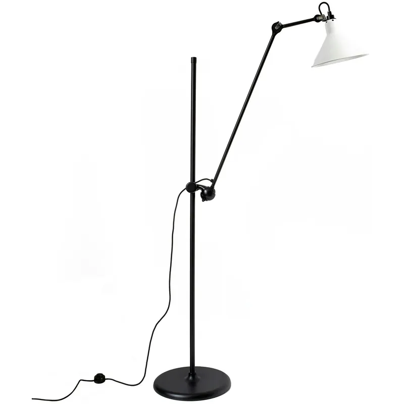 Lampe Gras N°215 Golvlampa, Svart / Vit Snabb leverans